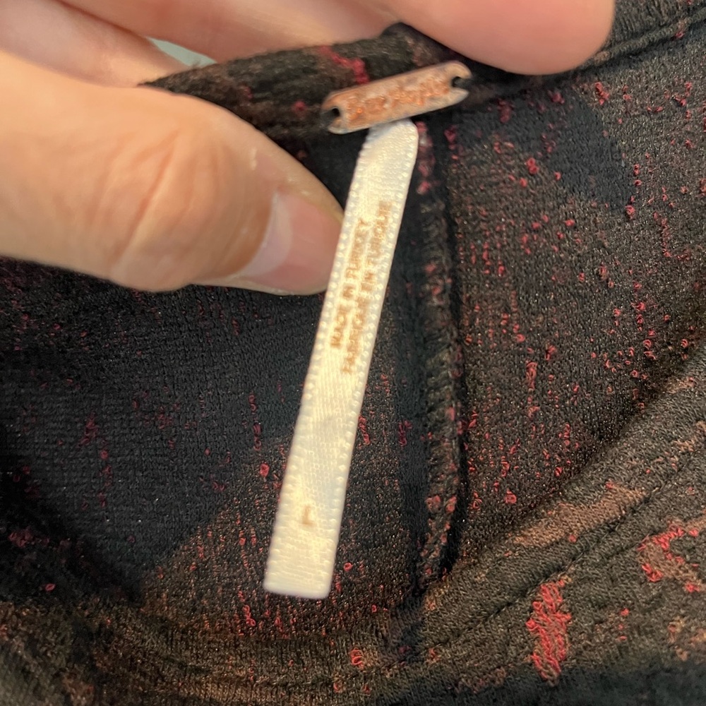 Free People Black and Red Mini Dress - Picture 7 of 8